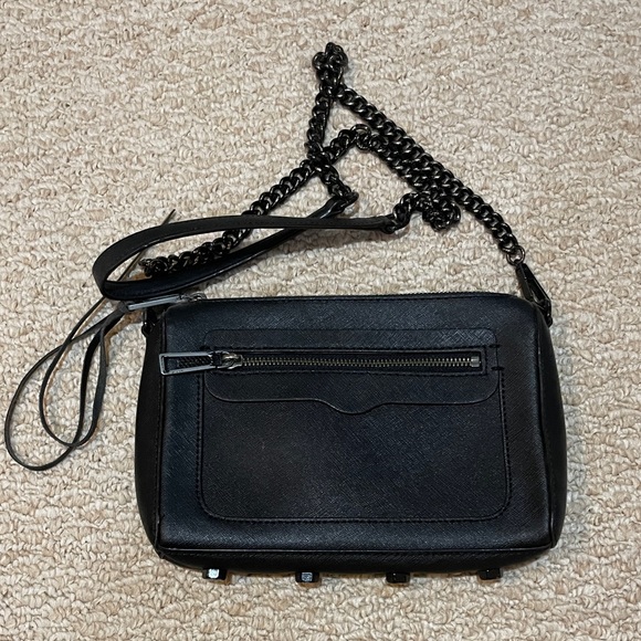 Rebecca Minkoff Black Saffiano Crossbody bag - Picture 1 of 3